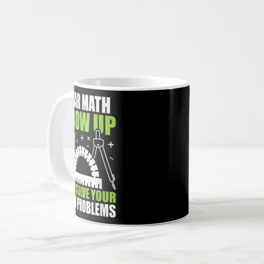 Liebe Mathe wächst auf und löst Ihre eigenen Probl Kaffeetasse (Vorderseite Links)