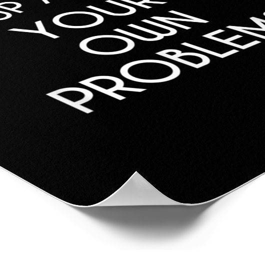 Liebe Mathe wächst auf und löst Ihre eigenen Probl Poster (Ecke)