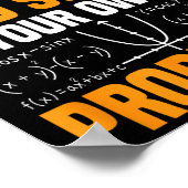 Liebe Mathe wächst auf und löst Ihre eigenen Probl Poster (Ecke)