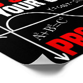 Liebe Mathe wächst auf und löst Ihre eigenen Probl Poster (Ecke)