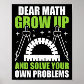 Liebe Mathe wächst auf und löst Ihre eigenen Probl Poster (Vorne)