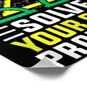 Liebe Mathe wächst auf und löst Ihre eigenen Probl Poster (Ecke)