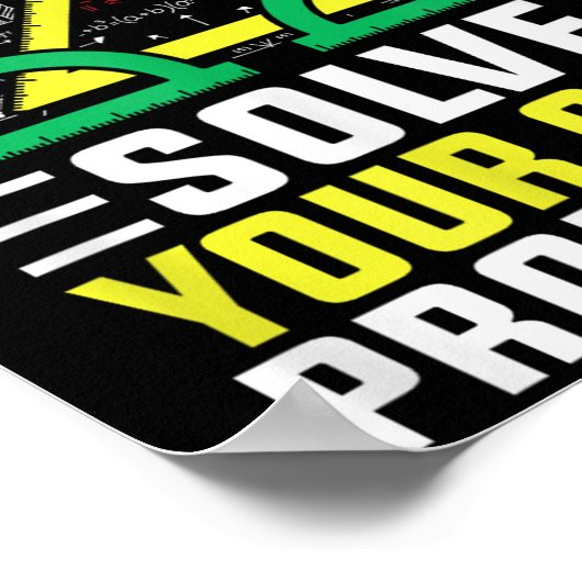 Liebe Mathe wächst auf und löst Ihre eigenen Probl Poster (Ecke)