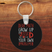 Liebe Mathe wächst auf und löst Ihre eigenen Probl Schlüsselanhänger (Vorderseite)