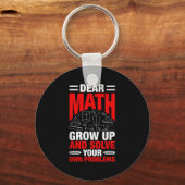 Liebe Mathe wächst auf und löst Ihre eigenen Probl Schlüsselanhänger (Vorderseite)