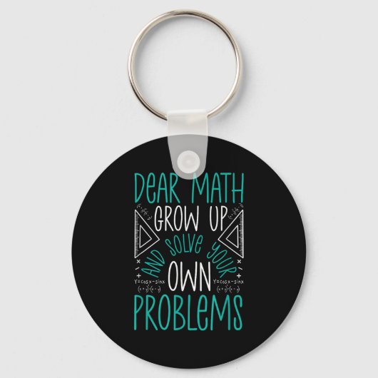 Liebe Mathe wächst auf und löst Ihre eigenen Probl Schlüsselanhänger (Vorderseite)