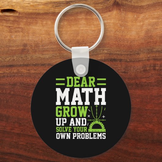 Liebe Mathe wächst auf und löst Ihre eigenen Probl Schlüsselanhänger (Vorderseite)