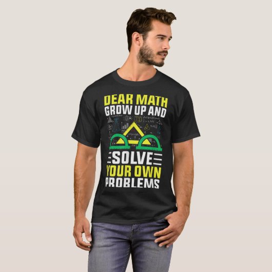 Liebe Mathe wächst auf und löst Ihre eigenen Probl T-Shirt (Vorne ganz)