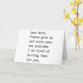 Liebe Mathematik löst Ihre eigenen Probleme Karte (Gelbe Blume)