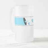 Liebe Mattglas Bierglas (Vorderseite Links)