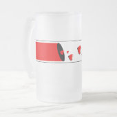 Liebe Mattglas Bierglas (Vorderseite Links)