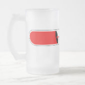 Liebe Mattglas Bierglas (Links)