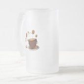 Liebe Mattglas Bierglas (Vorderseite Links)