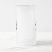 Liebe Mattglas Bierglas (Mittel)