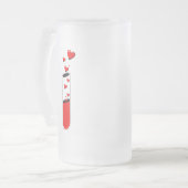 Liebe Mattglas Bierglas (Vorderseite Links)
