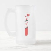 Liebe Mattglas Bierglas (Links)