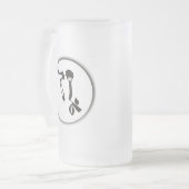 Liebe Mattglas Bierglas (Vorderseite Links)