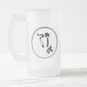 Liebe Mattglas Bierglas (Links)