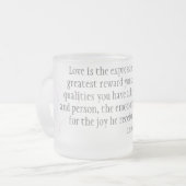 Liebe Mattglastasse (Vorderseite Links)