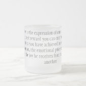 Liebe Mattglastasse (Mittel)