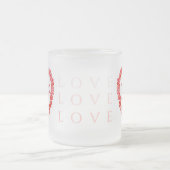 LIEBE Mattierte Tasse (Mittel)