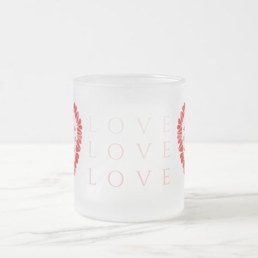 LIEBE Mattierte Tasse (Mittel)