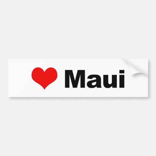 Liebe Maui Autoaufkleber (Vorne)