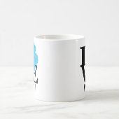 LIEBE Maui Blue Hibiskus 11oz Kaffeetasse (Mittel)