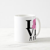 LIEBE Maui Pink 11oz Kaffeetasse (VorderseiteRechts)