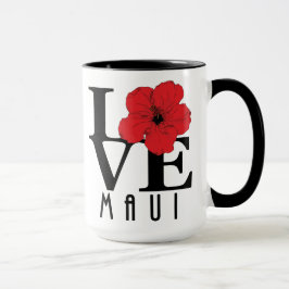 LIEBE Maui Roter Hibiskus 15oz Tasse