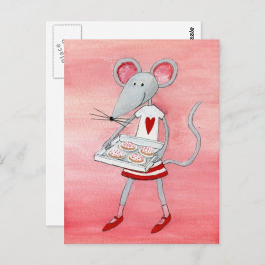 Liebe Maus & Maus Postkarte (Vorne/Hinten)