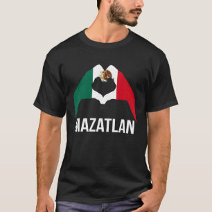Liebe Mazatlan Mexiko Urlaub Mexiko Flag 2 T-Shirt