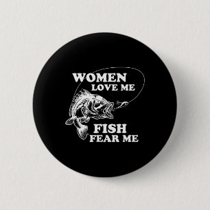 Liebe Me Fish Fee Me Funny Väter Tag anwesend für Button
