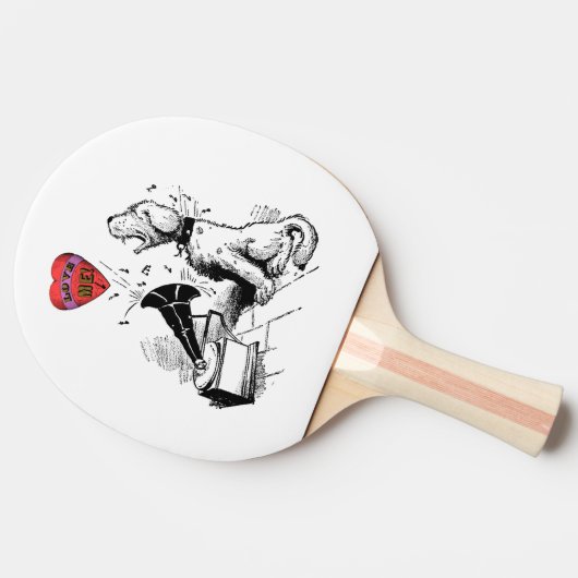 Liebe Me Heart (Hund)      Tischtennis Schläger (Seitenansicht)