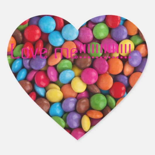 LIEBE ME Herz-Aufkleber (Vorderseite)