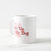 Liebe Me Liebe mein Hund Kaffeetasse (Vorderseite Links)