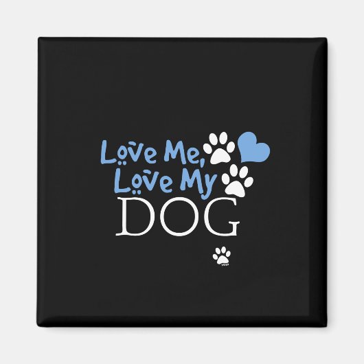 Liebe Me, Liebe Mein Hund (rot) Magnet (Vorne)
