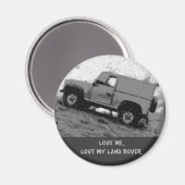 Liebe Me..Liebe mein Land Rover .. Magnet (Vorderseite/Rückseite)
