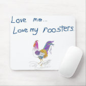 Liebe Me Liebe Meine Rooster Mousepad (Mit Mouse)