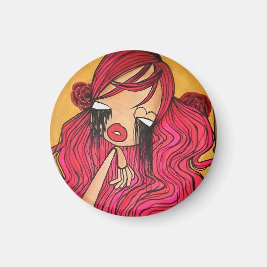 "Liebe Me Sweet" Round Magnet (Vorne)