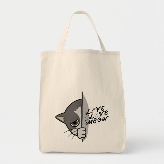 Liebe Meat Cat Lover Design #catlover #catlife #ca Tragetasche (Vorne)