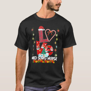 Liebe Med Chirurg Krankenschwester Santa Hut Süßig T-Shirt