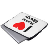 Liebe Meeresbiologie Laptopschutzhülle (Vorne Knopf)