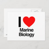 Liebe Meeresbiologie Postkarte (Vorne/Hinten)