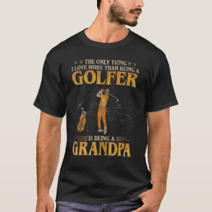 Liebe mehr als Golfer zu sein ist ein Großvater V T-Shirt