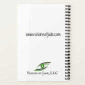 Liebe mehr Besorgnis weniger Journal/Notebook rosa Notizblock (Rückseite)