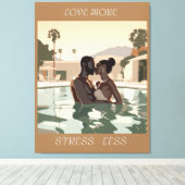 LIEBE MEHR DESIGN #1 LEINWANDDRUCK (Insitu (Holzboden))