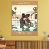 LIEBE MEHR DESIGN #1 LEINWANDDRUCK (Insitu (Wohnzimmer))