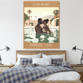 LIEBE MEHR DESIGN #1 LEINWANDDRUCK (Insitu (Schlafzimmer))