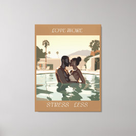 LIEBE MEHR DESIGN #1 LEINWANDDRUCK